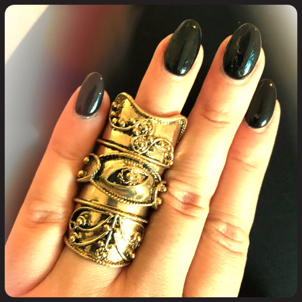 Gold Unique Costume Ring